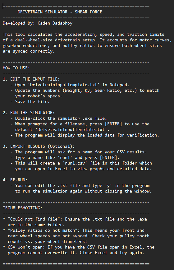 README / Instructions